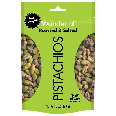 Wonderful Roasted & Salted Shelled Pistachios - 6oz : Target