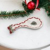 Spode Christmas Tree Gold Ribbons Spoon Rest - 3 of 4