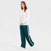 Women's High-Rise Wide Leg Satin Track Pull-On Pants - A New Day™ - 4 of 4