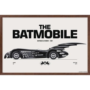 Trends International DC Comics Batman: 85th Anniversary - The Batmobile 1997 Framed Wall Poster Prints - 1 of 4