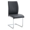 NicBex PU Leather Dining Chairs Set of 8,Upholstered Armless Kitchen Chair with High Back and Arched Metal Legs for Dining Room,Kitchen - 2 of 4