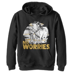 Boy's Lion King No Worries Besties Pull Over Hoodie - 1 of 4