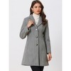 INSPIRE CHIC Women's Single Breasted Notched Lapel Long Winter Coats - 3 of 4