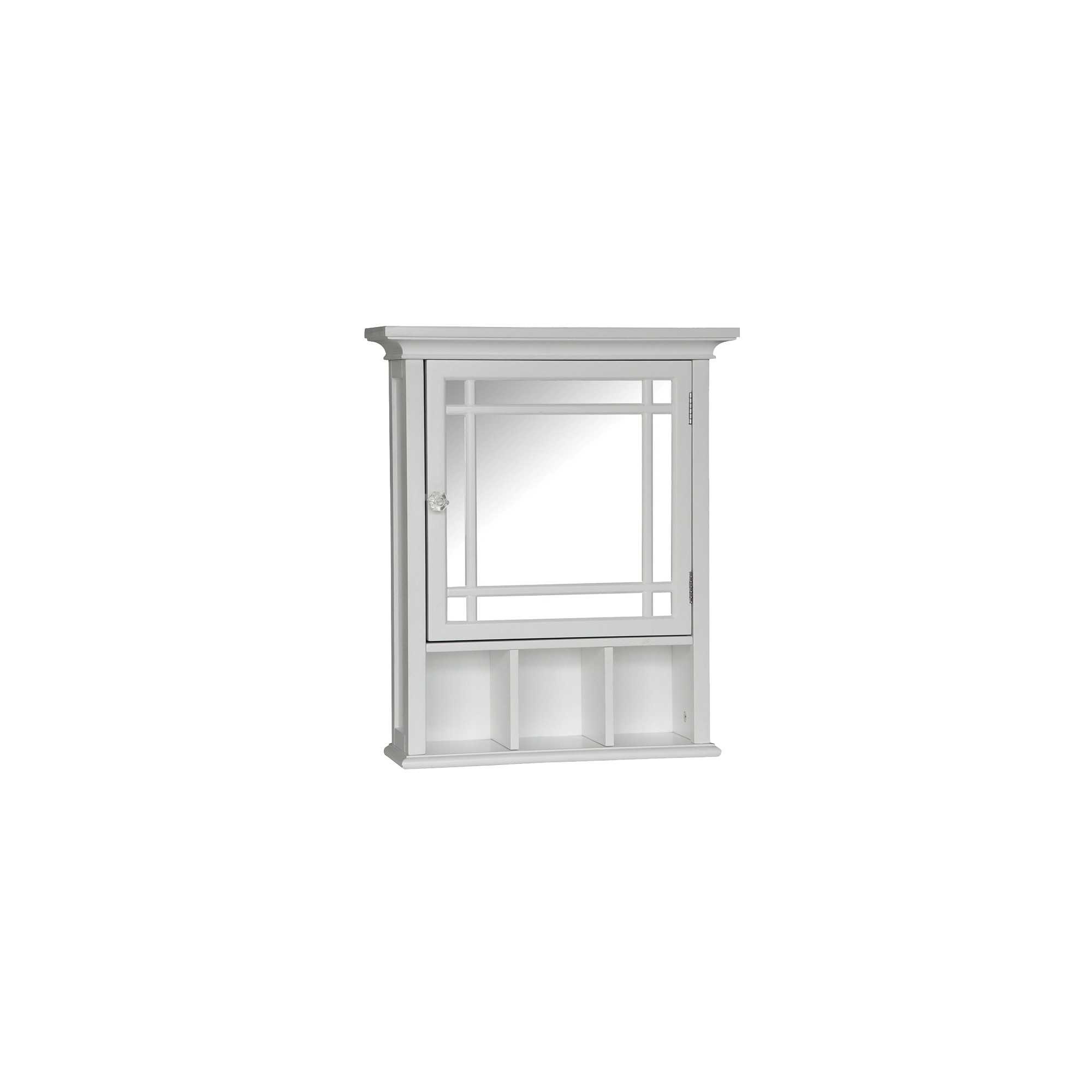 Neal Wall Cabinet with 1 Door White - Elegant Home Fashions