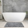Unique Bargains Bathroom Non-Slip Geometric Soft Microfiber Washable Floor Mat - 2 of 4