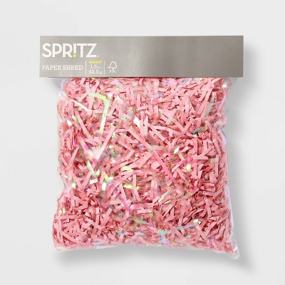 Valentine's Day 1.5oz Shred Shredded Filler Iridescent Pink - Spritz™