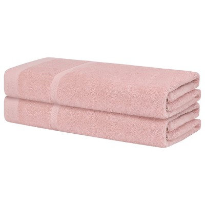 Unique Bargains Cotton Highly Absorbent Quick Dry & Lightweight Bath Towels 2 Packs