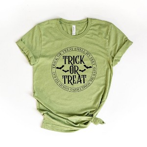 Simply Sage Market Women's Trick Or Treat Circle Short Sleeve Graphic Tee - 1 of 4