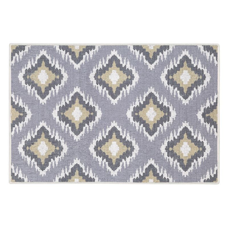 Sussexhome Tetra Collection Cotton Heavy Duty Low Pile Area Rug , 2' x 3', 1 of 7