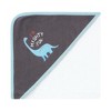 Hudson Baby Infant Boy Cotton Rich Hooded Towels, Dinosaurs, One Size - 4 of 4