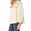 Women's Embroidered Swiss Dot Blouse - entro - 2 of 4
