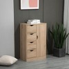 Dexmalle Oak Bathroom Floor Cabinet with 4 Drawers and Door - 2 of 4