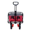 CAVINAS Folding Wagon Cart, Heavy Duty Utility Garden Cart with Wheels, Outdoor Wagon for Camping, Shopping - 3 of 4