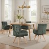 Art Leon Fabric Swivel Dining Chairs, Set of 2 - 2 of 3