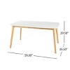 5-Piece Mid-Century Modern Dining Table Set with Wood Frame Table and Upholstered Chairs for Kitchen or Dining Room-Tanpinhause - 4 of 4