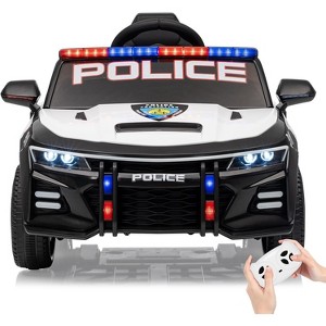 12V Police Car Ride on Car for Kids, Ride on Toys for Big Kids Cop Cars with Remote Control, Battery Powered Alert Tones - 1 of 4