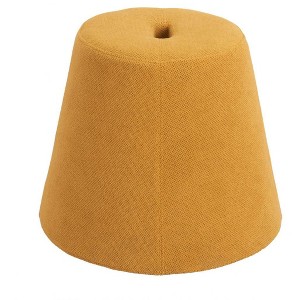 Ottoman 15.9"H Yellow & Orange – Upholstered Polyester Fabric Seat with Plywood Frame, Modern Indoor Accent By Zuo Modern - 1 of 4