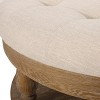 Hewlett Contemporary Fabric Round Ottoman - Christopher Knight Home - 4 of 4