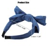 Unique Bargains Women's Double Bow Knot Fashion Headband 1.34 Inch Wide 1 Pc - 4 of 4