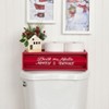 The Lakeside Collection Holiday Bathroom Countertop Storage Tray With Rotating Phrases - Red - 3 of 3