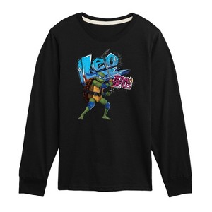Boys' - Teenage Mutant Ninja Turtles - Leonardo AKA Leo Long Sleeve Graphic T-Shirt - 1 of 4