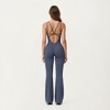 Anna-Kaci Active Women's Scoop Neck Flare Leg One-Piece Activewear Jumpsuit with Contoured Fit and Smooth Stretch Fabric - 4 of 4