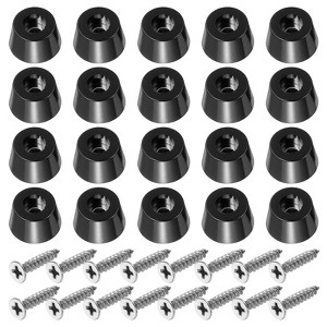 Unique Bargains Non Slip Corrosion Resistant Durable Rubber Material Rubber Feet 20 Pcs - 1 of 4