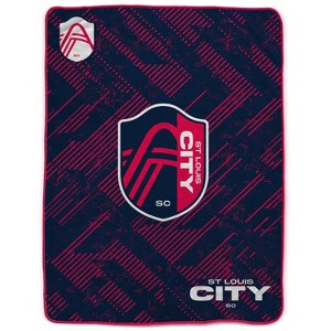 MLS St. Louis City SC Tech Crest Ultra Cozy Throw Blanket - 1 of 3