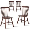 Homy Casa Set of 4 Solid Wood Dining Chairs with Spindle Back, for Kitchen & Dining Room - 2 of 4
