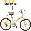 Mobo Malibu 20" Kids' Beach Bike - Ivory - 2 of 4