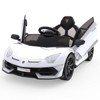 12V Electric Ride-On Car for Kids | Licensed Lamborghini Battery-Powered Sports Car with Remote Control, 2 Speeds, Sound System, LED Headlights - 3 of 4