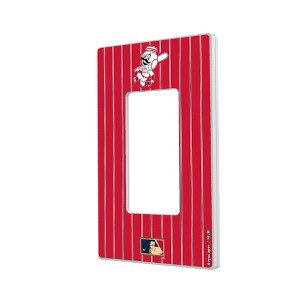 MLB Cooperstown Central Teams Pinstripe Hidden-Screw Light Switch Plate for Single Rocker - 1 of 4