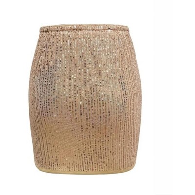 Women's Mini Skirt Sequin Low Waist Glitter Bodycon Short Skirts