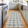 Machine Washable Geometric Living Room Rugs, Soft Non Slip Plaid Bedroom Rugs, Modern Low Pile Throw Carpet for Dining Room - 4 of 4
