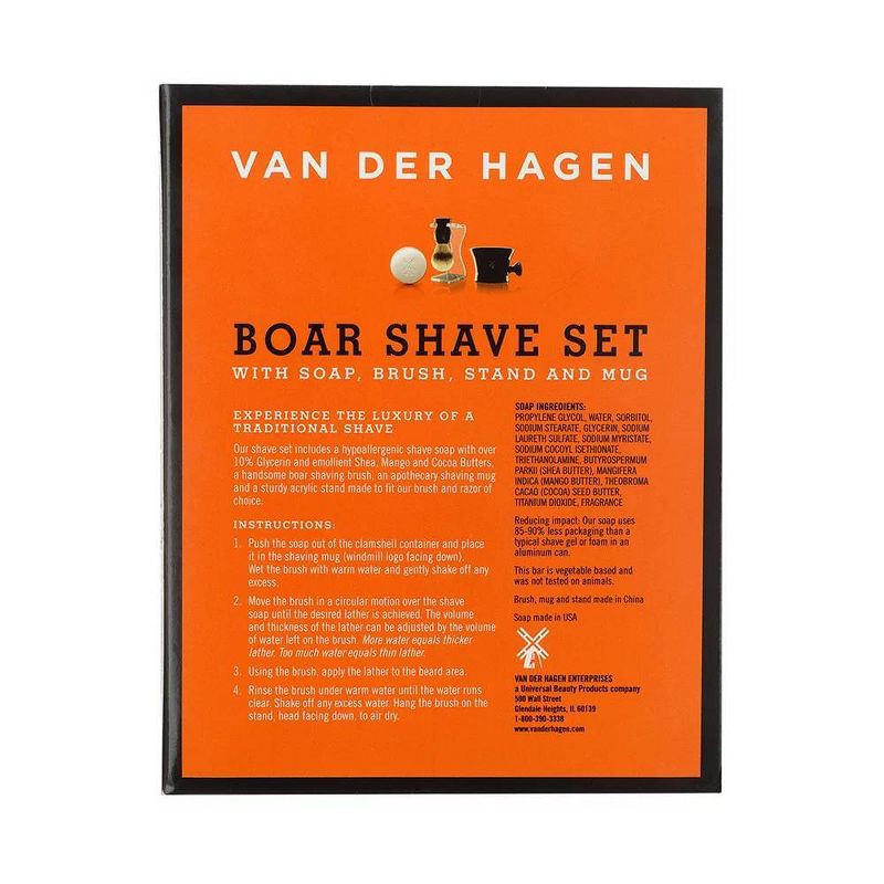 Van der Hagen Premium 4 Piece Shave Gift Set, 5 of 10