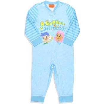 Nickelodeon Toddler Boys' Bubble Guppies Union Suit Footless Sleep Pajama Turquoise