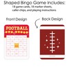 Big Dot of Happiness In My Football Era - Bingo Cards and Markers - Red and Gold Sports Party Bingo Game - Set of 18 - image 3 of 4