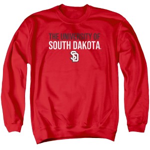 University of South Dakota Official Stacked Adult Crewneck Sweatshirt - 1 of 4