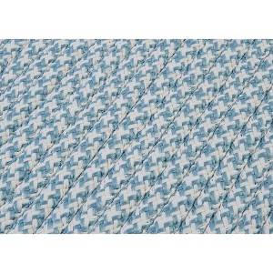 Colonial Mills Houndstooth Braided Doormat, 40" x 60", Sea Blue - 1 of 4