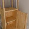 Syemin Decorative Storage Cabinets Large Capacity Bamboo Storage Cabinet, Accent Storage Cabinet With Shelves, Beige, 16.54"*13"*41.06" - 4 of 4