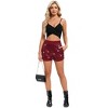 Womens Shorts Sequin High Waist Mini Shorts Glitter Dance Hip Sparkle Party Disco Costume - 4 of 4