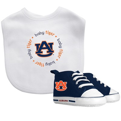 Image of Baby Fanatic 2 Piece Bid and Shoes - NCAA Auburn Tigers - White Unisex Infant Apparel
