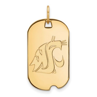 Black Bow Jewelry 14k Yellow Gold Washington State Cougars NCAA Pendant