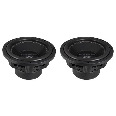 Power Acoustik BAMF-124 12 Inch 3500 Watt Max 1750 Watt RMS Car Audio Subwoofer Speaker with 3 Inch Dual Voice Coil and Vented T Yoke (2 Pack)