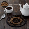 Black & Tan Jute Trivet 8 - 2 of 3