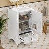 Whisen 20" Bathroom Vanity with Ceramic Sink, Soft-Close Door, U-Shaped Shelf & Storage System - 2 of 4