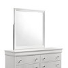 GlasFlength Decorative Wall Mirrors Wall Art Square Mirror Vanity Mirror Accent Mirror Metal Frame Mirror for Living Room, White, 38.19"*0.87"*38.19" - 3 of 4