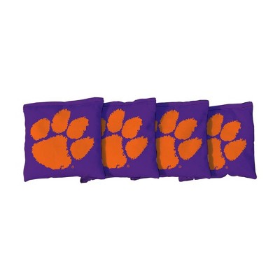 NCAA Clemson Tigers Corn-Filled Cornhole Bags Purple - 4pk