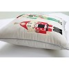 16.5"x16.5" Indoor Christmas 'Velvet Nutcrackers' Multi Square Throw Pillow - Pillow Perfect - 3 of 4