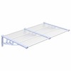 vidaXL Door Canopy Gray and Transparent 60"x35.4" Polycarbonate - 2 of 4